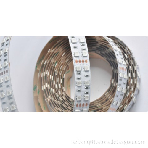120LED/M SMD5050 RGB Double Row Non-Waterproof 12V Flexible LED Strip Light